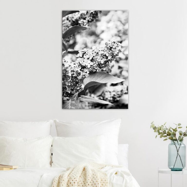 Schilderij - Monochrome Lilac (1 Part) Vertical