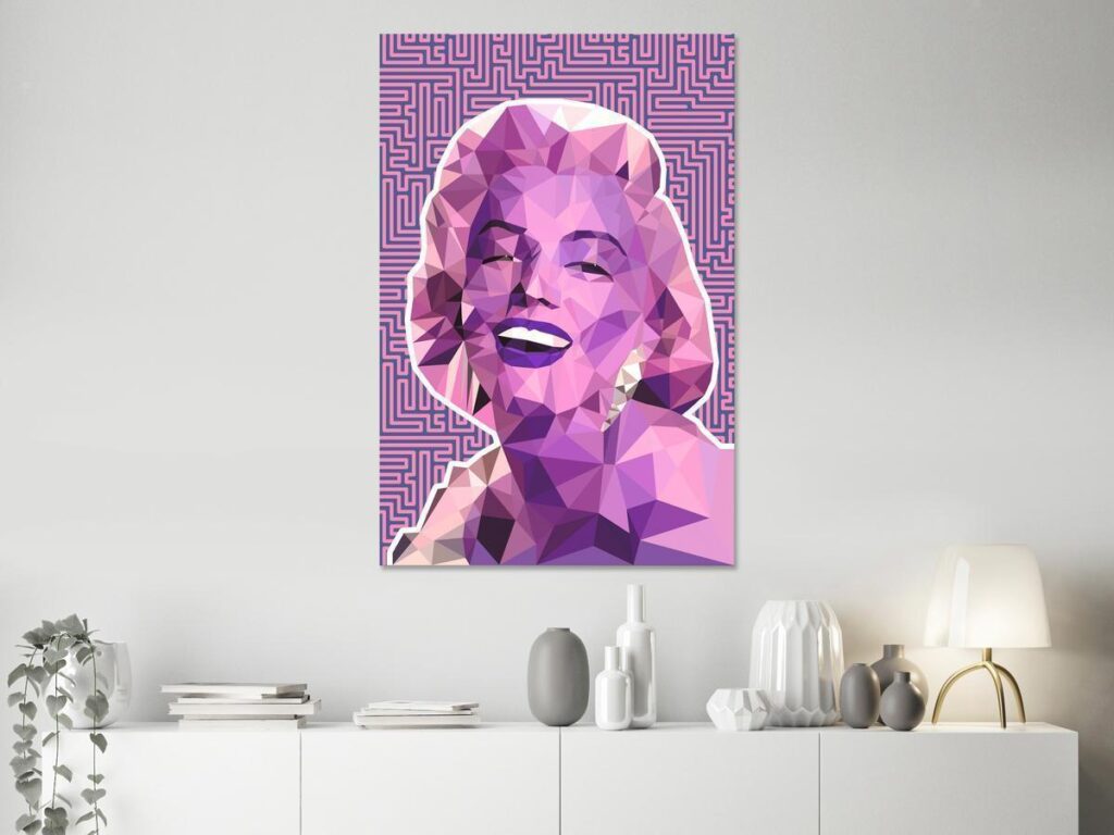 Schilderij - Monroe (1 Part) Vertical