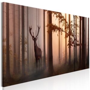 Schilderij - Morning (1 Part) Narrow Brown