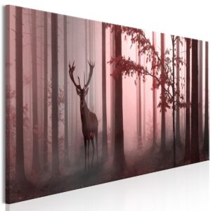 Schilderij - Morning (1 Part) Narrow Pink