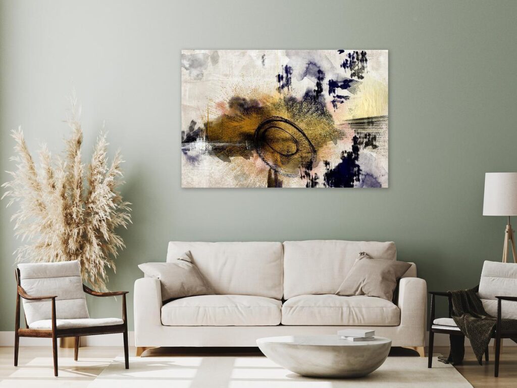 Schilderij - Morning on the River (1 Part) Wide - Afbeelding 2