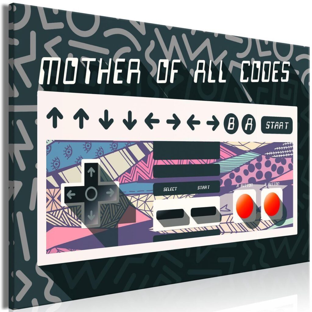 Schilderij - Mother of All Codes (1 Part) Wide - Afbeelding 2