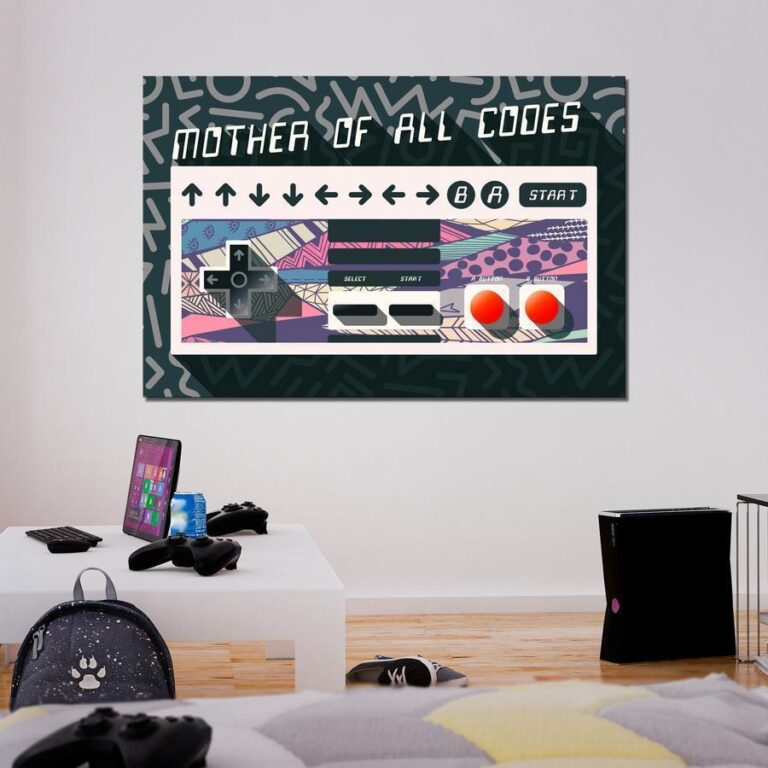 Schilderij - Mother of All Codes (1 Part) Wide
