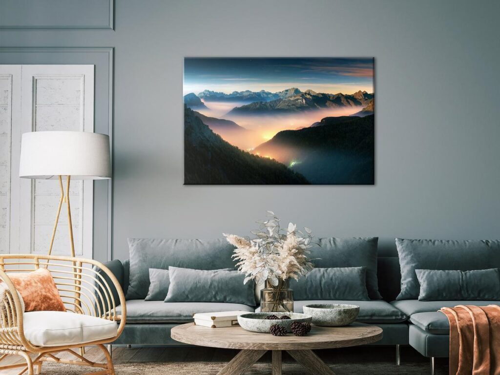 Schilderij - Mountain Breath (1 Part) Wide - Second Variant - Afbeelding 2
