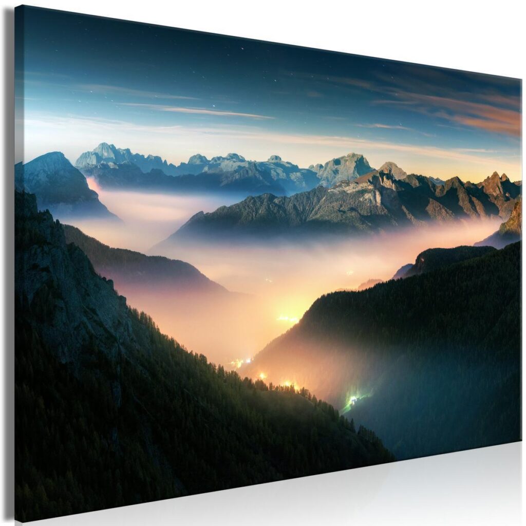Schilderij - Mountain Breath (1 Part) Wide - Second Variant