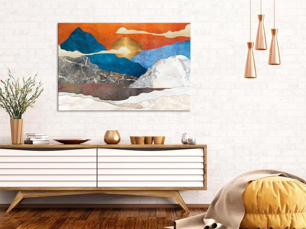 Schilderij - Mountain Idyll (1 Part) Wide - Afbeelding 2