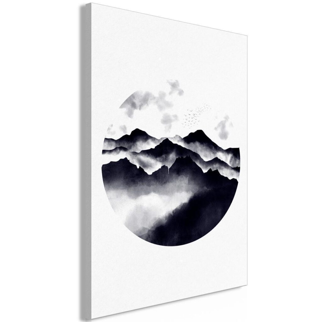 Schilderij - Mountain Landscape (1 Part) Vertical - Afbeelding 2