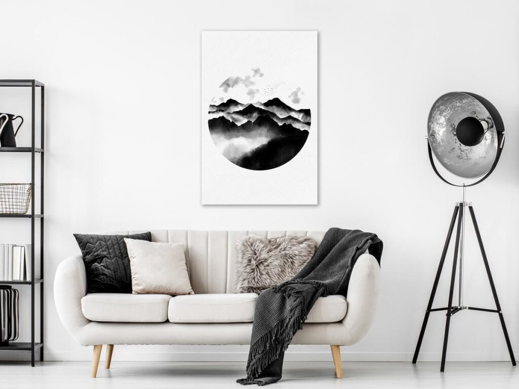 Schilderij - Mountain Landscape (1 Part) Vertical