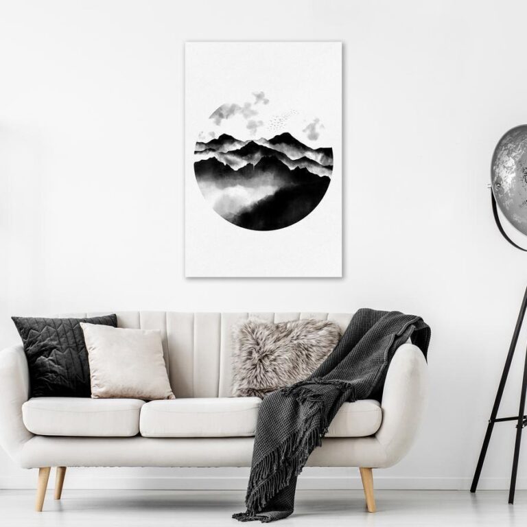 Schilderij - Mountain Landscape (1 Part) Vertical