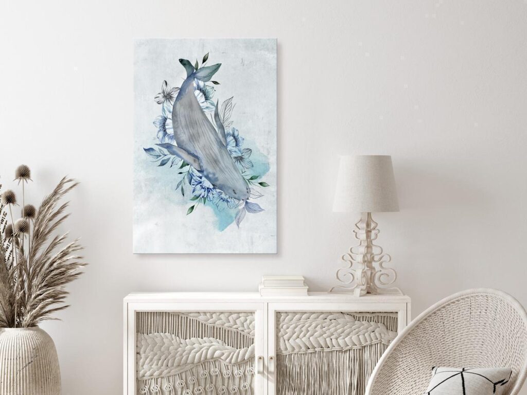 Schilderij - Mrs Whale (1 Part) Vertical