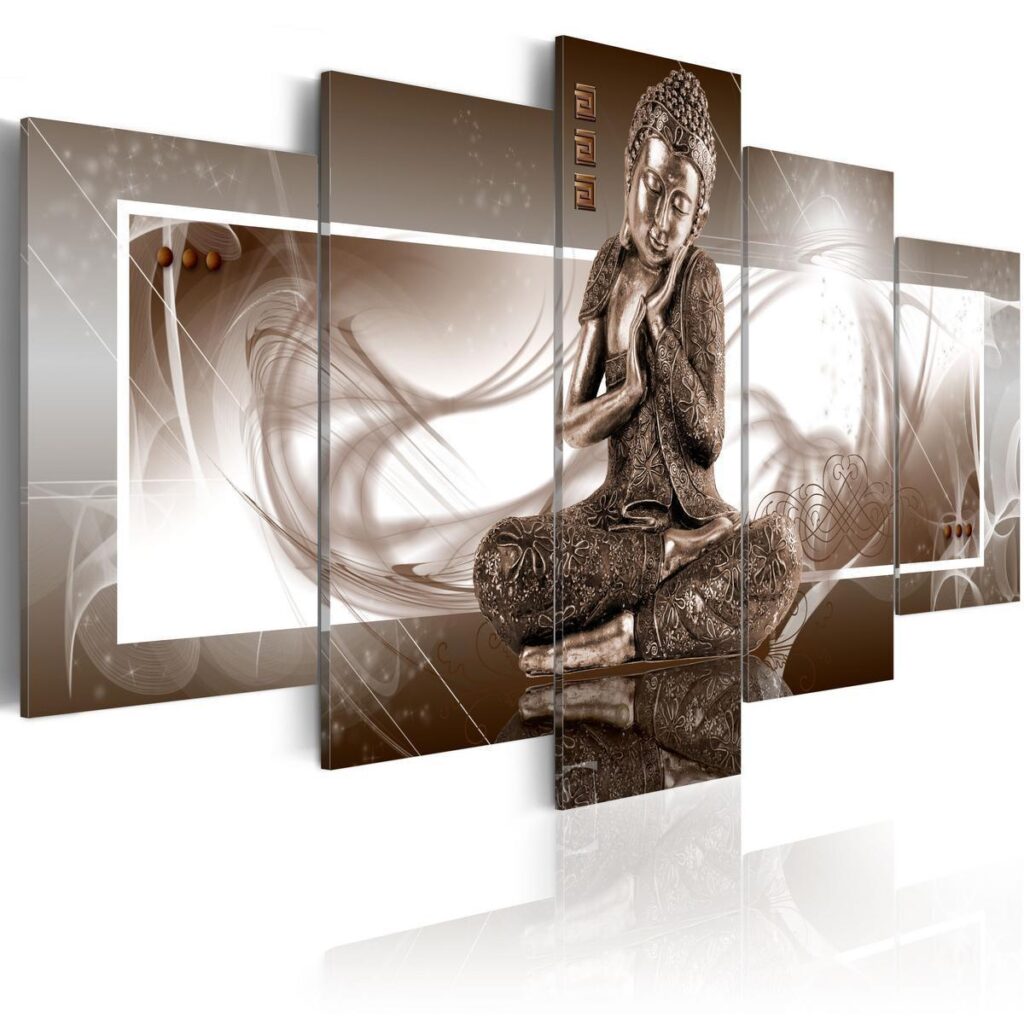 Schilderij - Musing Buddha - Afbeelding 2