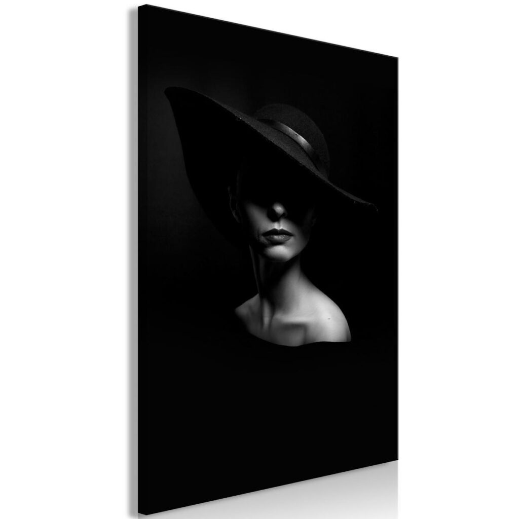 Schilderij - Mysterious Woman (1 Part) Vertical - Afbeelding 2