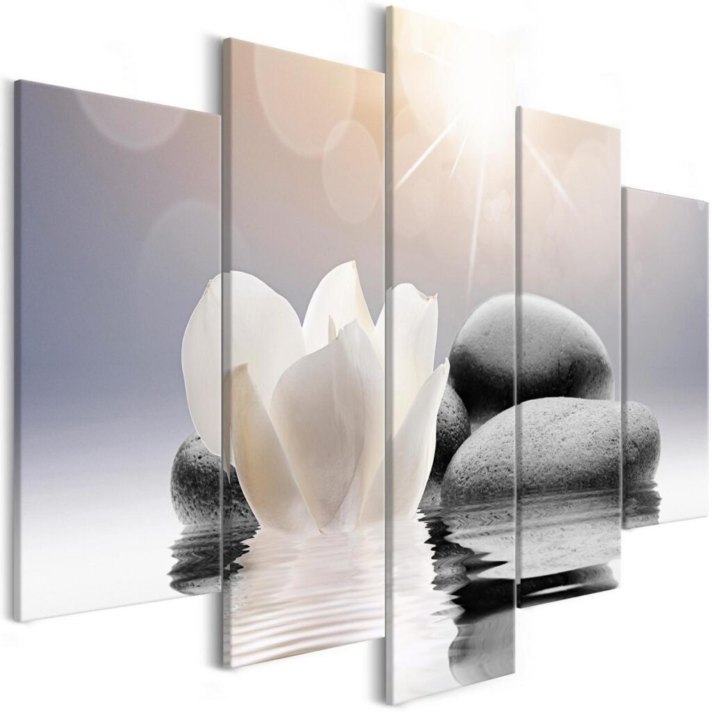 Schilderij - Natural Lightness (5 Parts) Wide - Afbeelding 2