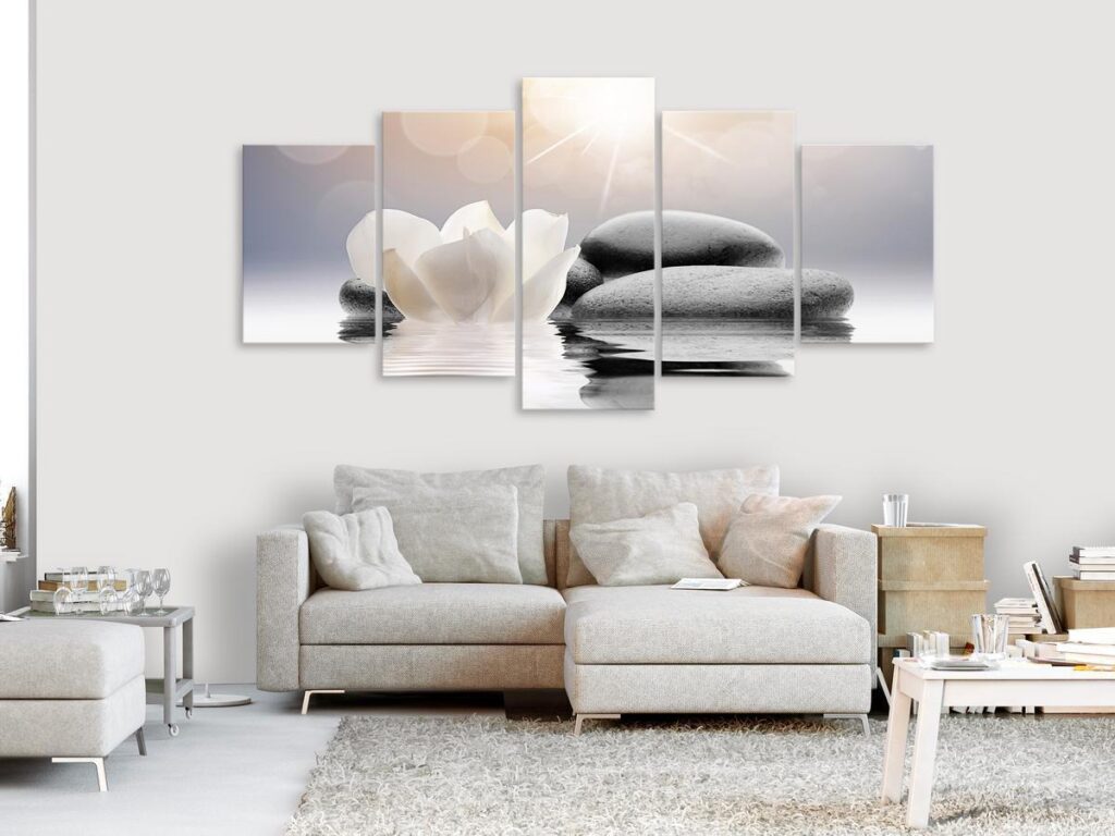 Schilderij - Natural Lightness (5 Parts) Wide