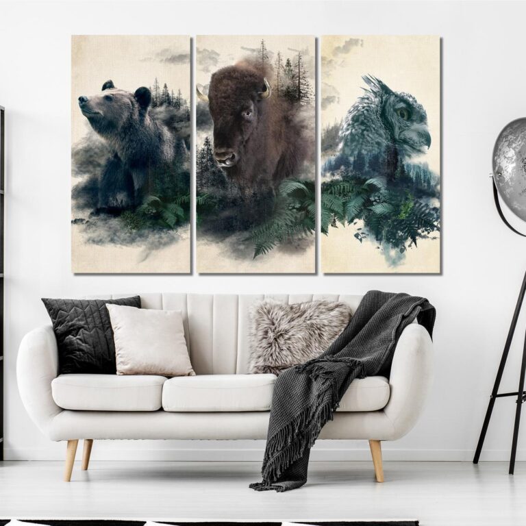 Schilderij - Nature's Womb (3 Parts)