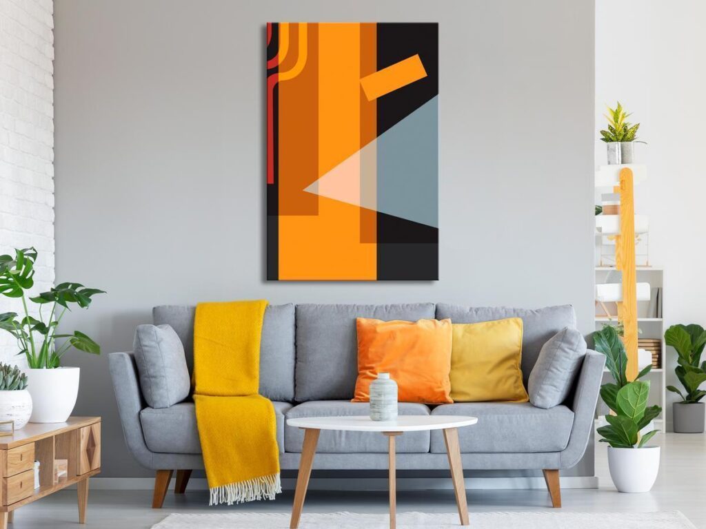 Schilderij - Neons (1 Part) Vertical