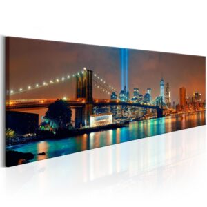 Schilderij - New York City: Beautiful Night