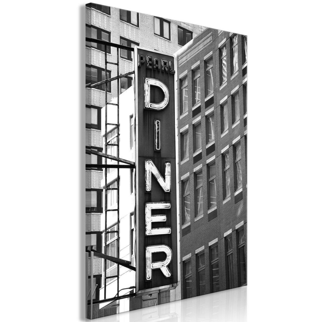 Schilderij - New York Neon Sign (1 Part) Vertical - Afbeelding 2