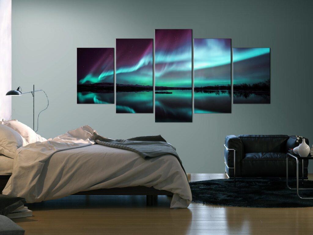 Schilderij - Night Light II - Afbeelding 2