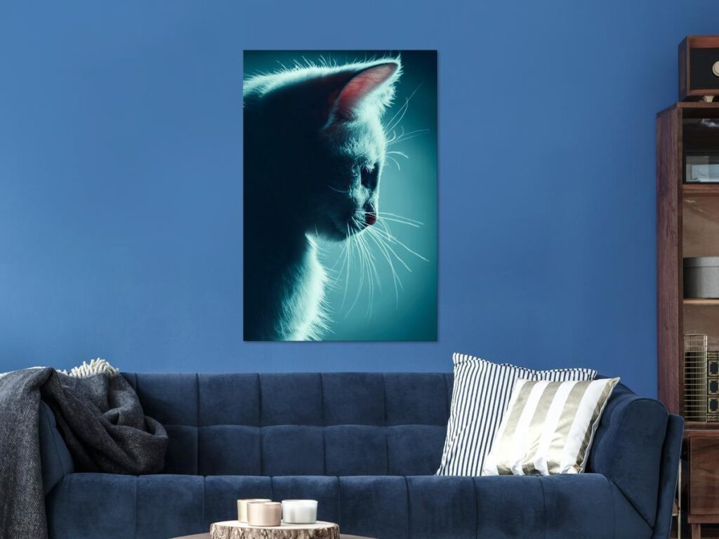Schilderij - Night Tramp (1 Part) Vertical