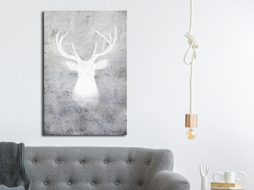 Schilderij - Noble Elk (1 Part) Vertical