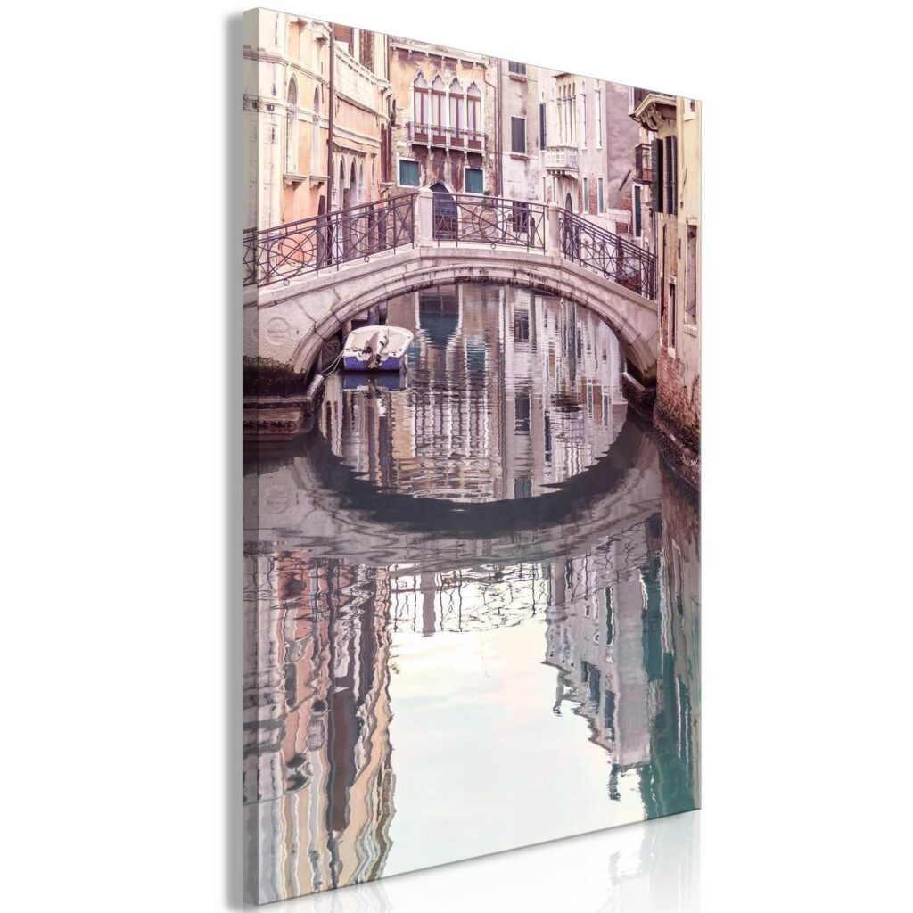 Schilderij - Noon in Venice (1 Part) Vertical - Afbeelding 2