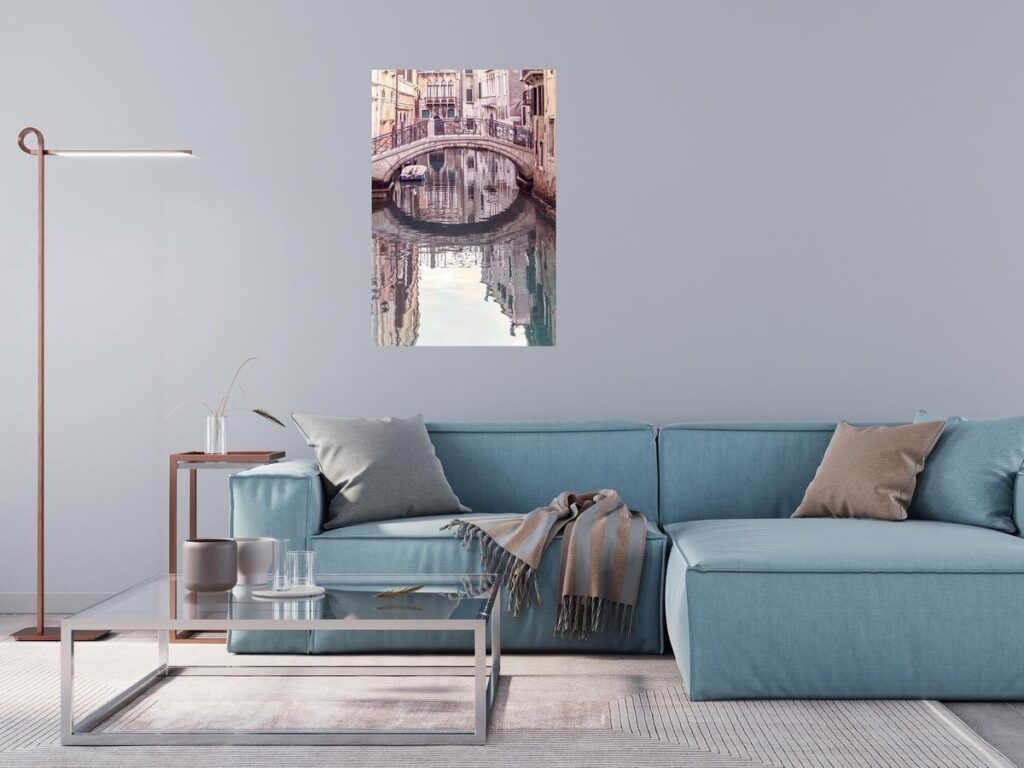 Schilderij - Noon in Venice (1 Part) Vertical