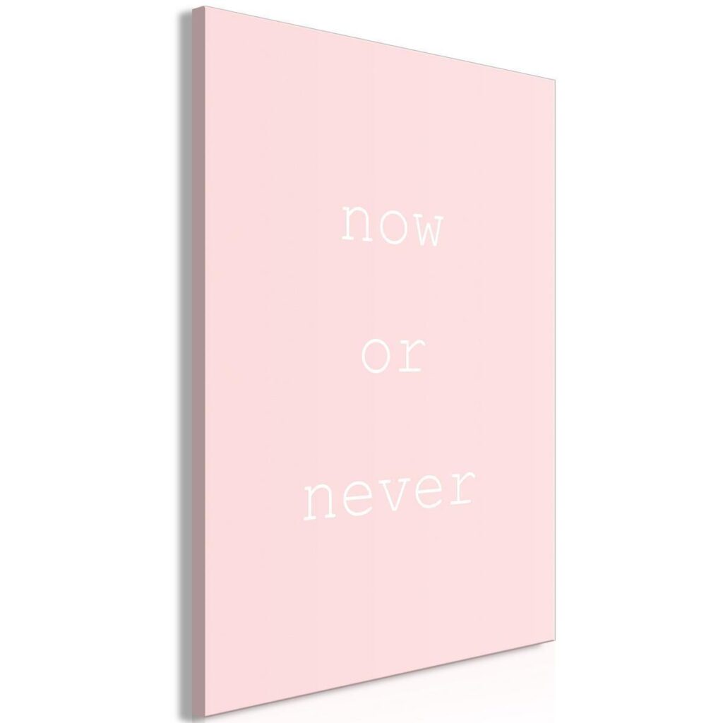 Schilderij - Now or Never (1 Part) Vertical - Afbeelding 2