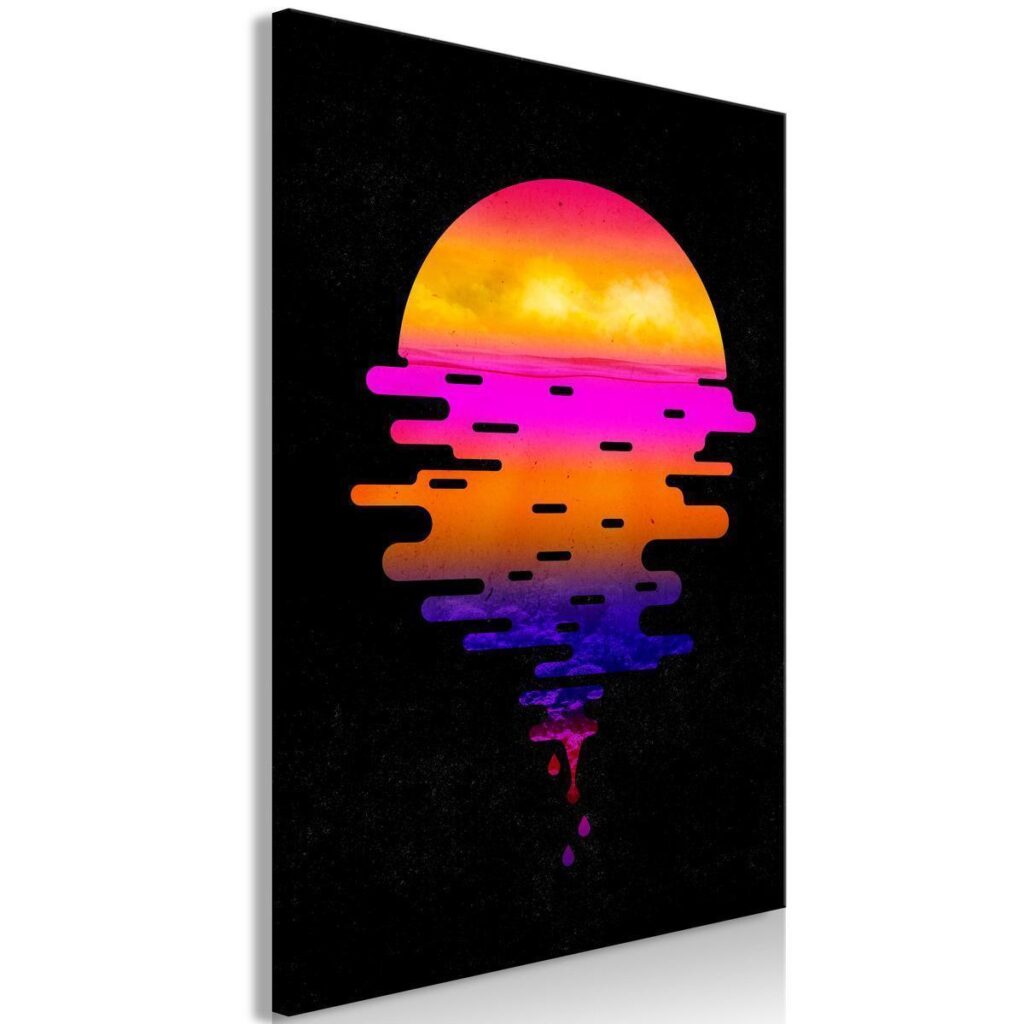 Schilderij - Ocean Reflections (1 Part) Vertical - Afbeelding 2