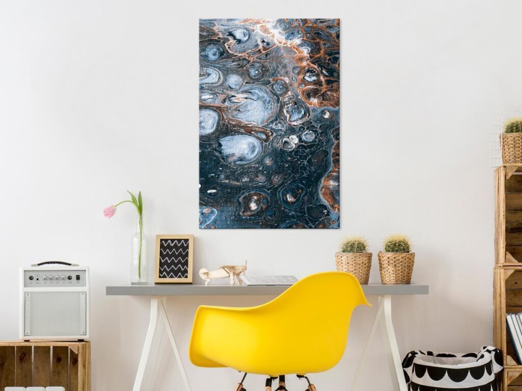 Schilderij - Ocean of Stain (1 Part) Vertical