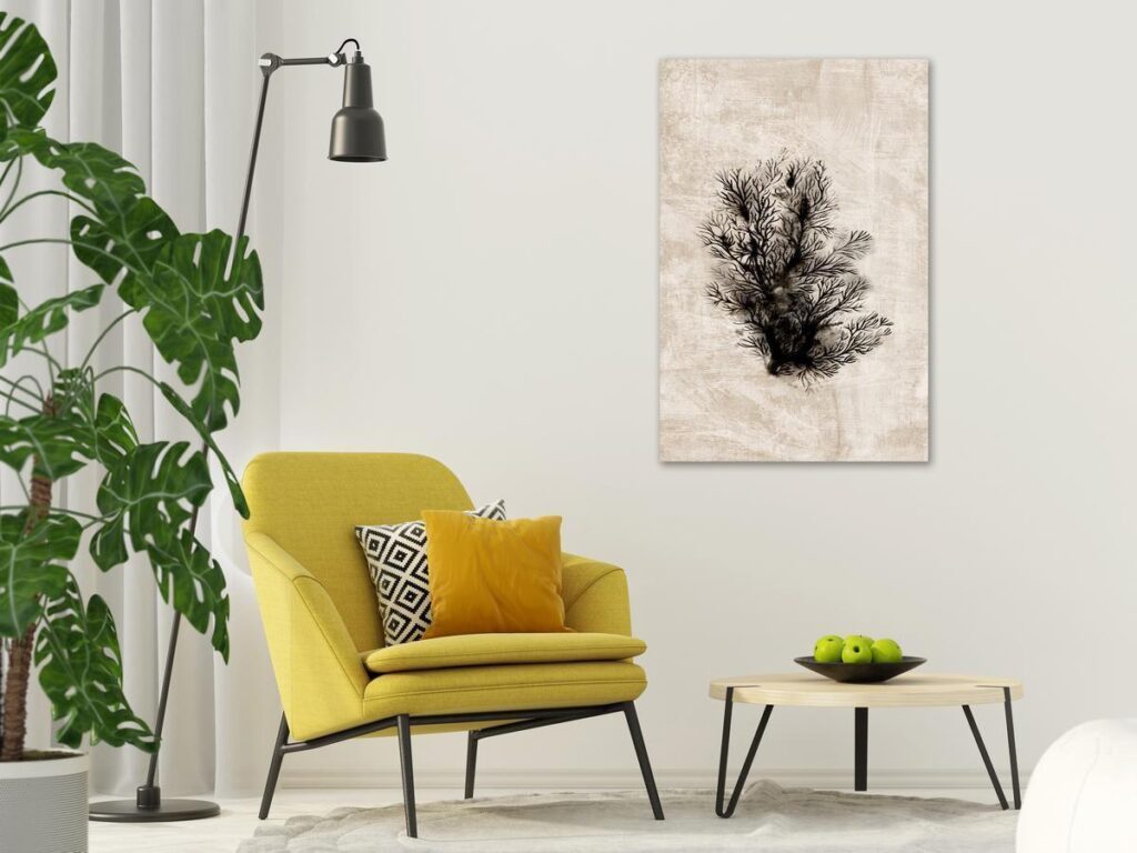 Schilderij - Oceanic Flora (1 Part) Vertical - Afbeelding 2