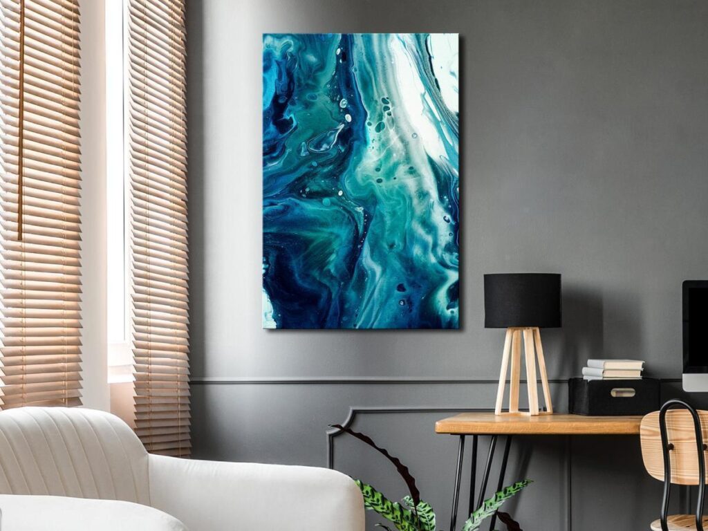 Schilderij - Ocean's Menace (1 Part) Vertical