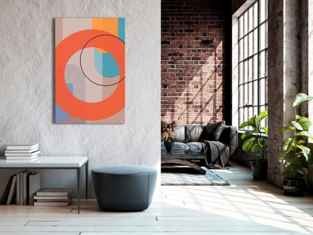 Schilderij - Orange Chocolate (1 Part) Vertical