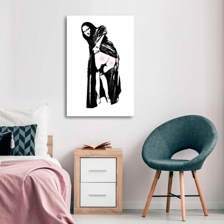 Schilderij - Painful Sitting (1 Part) Vertical