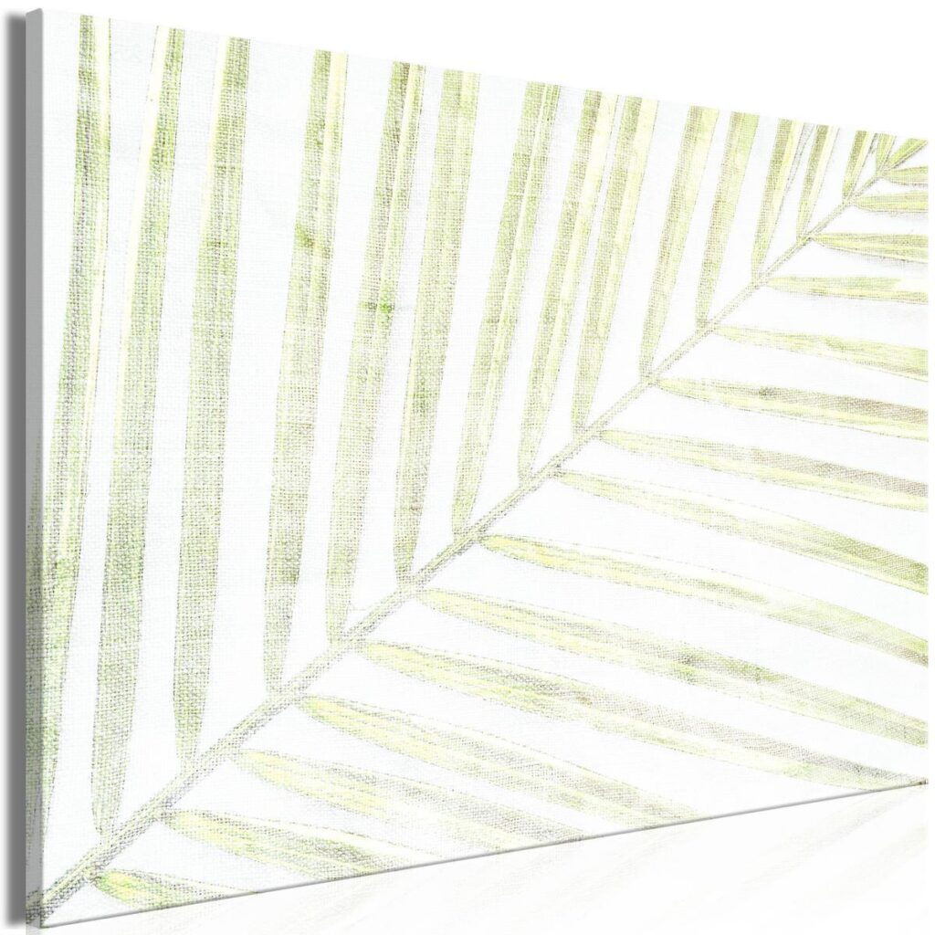 Schilderij - Palm Leaf (1 Part) Wide - Afbeelding 2