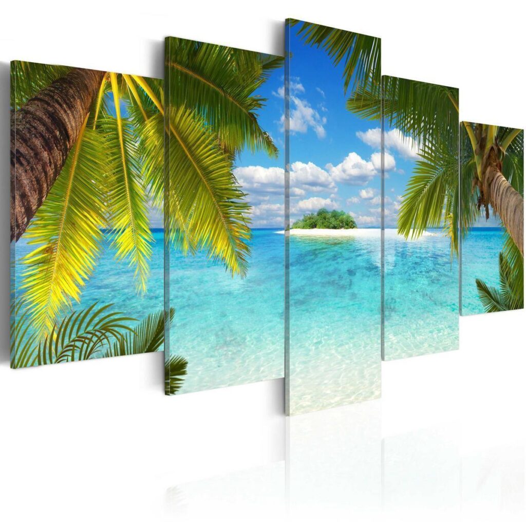 Schilderij - Paradise island - Afbeelding 2