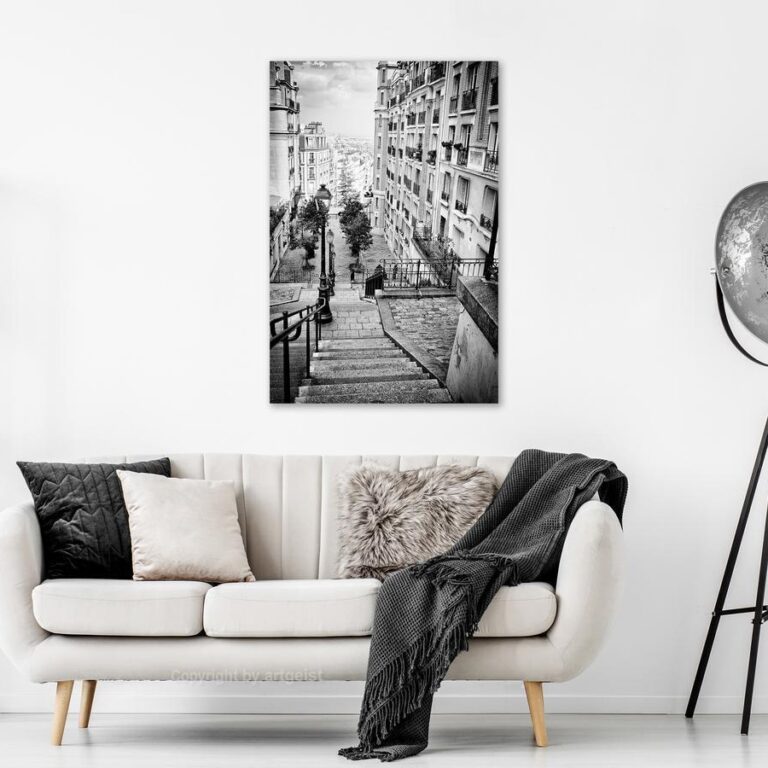 Schilderij - Parisian Suburb (1-częściowy) Vertical