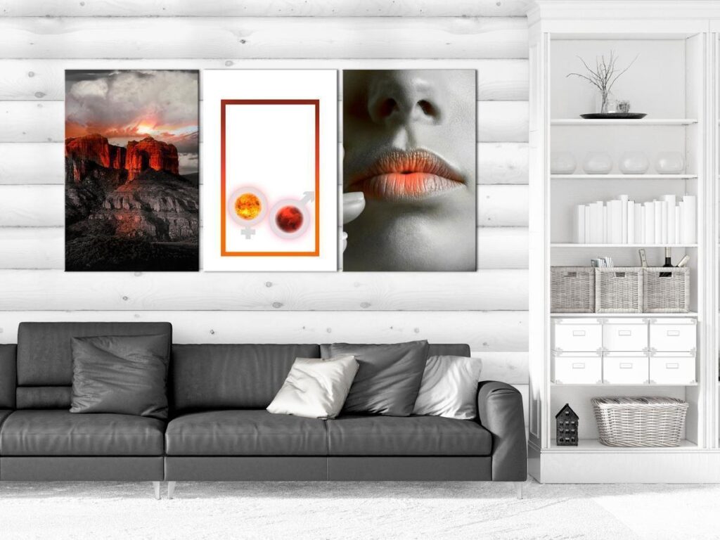 Schilderij - Passion (3 Parts) - Afbeelding 2