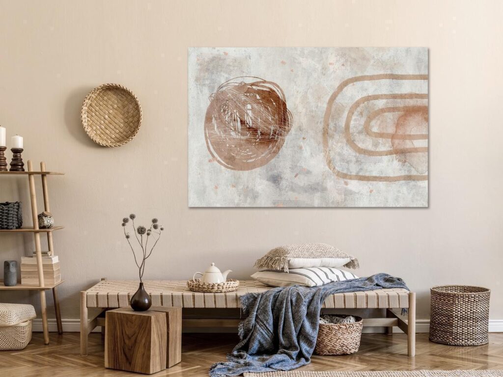 Schilderij - Pastel Sun (1 Part) Wide - Afbeelding 2