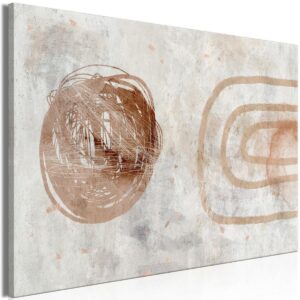 Schilderij - Pastel Sun (1 Part) Wide