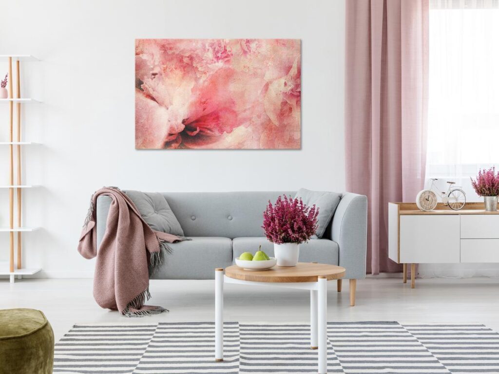 Schilderij - Pink Etude (1 Part) Wide - Afbeelding 2