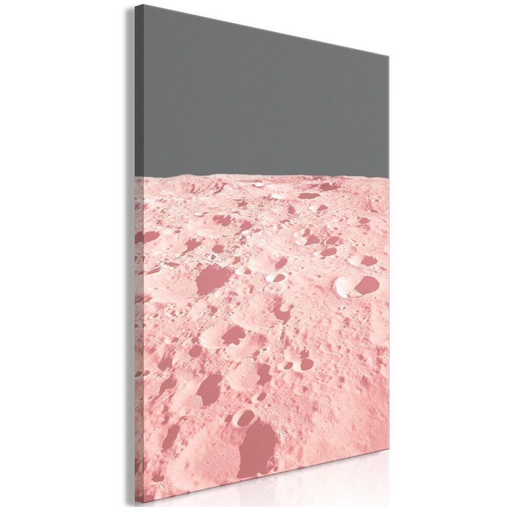 Schilderij - Pink Moon (1 Part) Vertical - Afbeelding 2