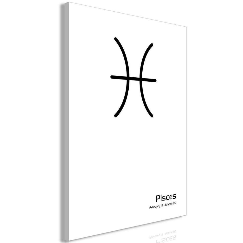 Schilderij - Pisces (1 Part) Vertical - Afbeelding 2