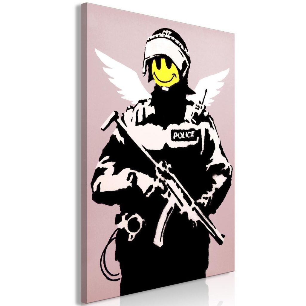 Schilderij - Policeman (1 Part) Vertical - Afbeelding 2
