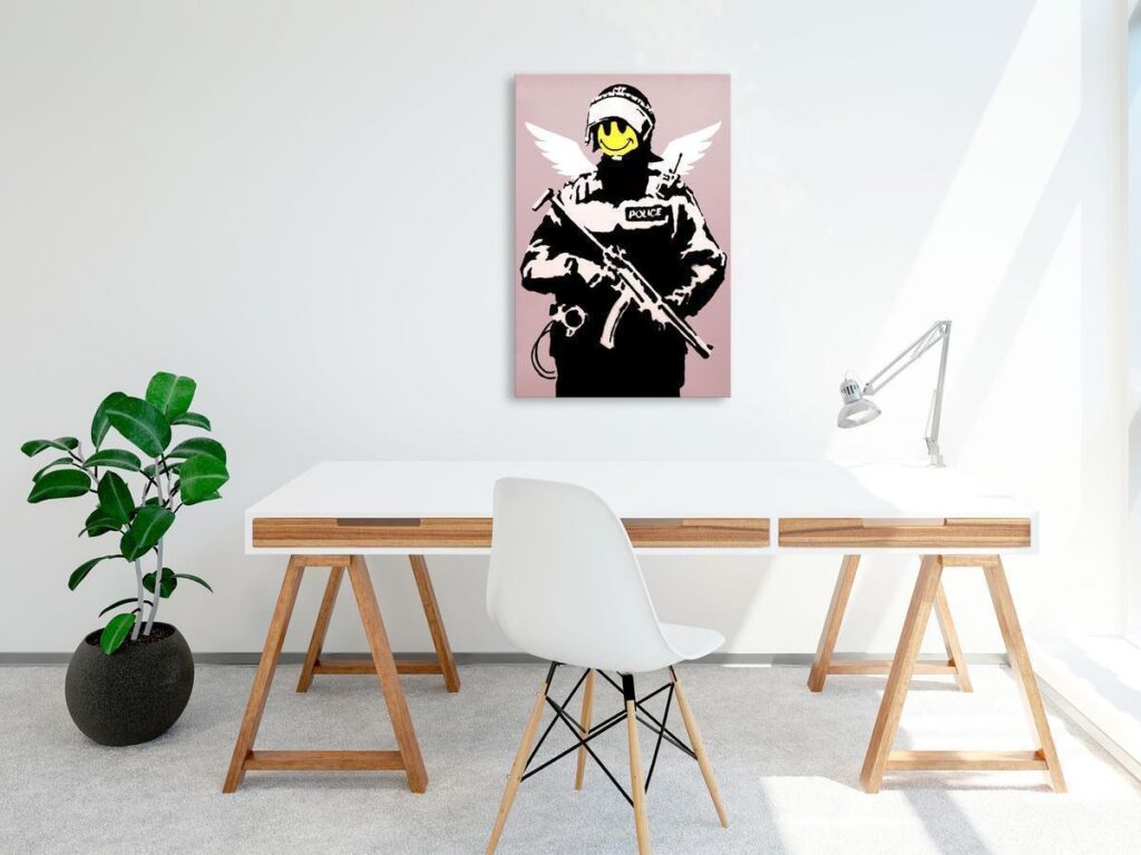 Schilderij - Policeman (1 Part) Vertical