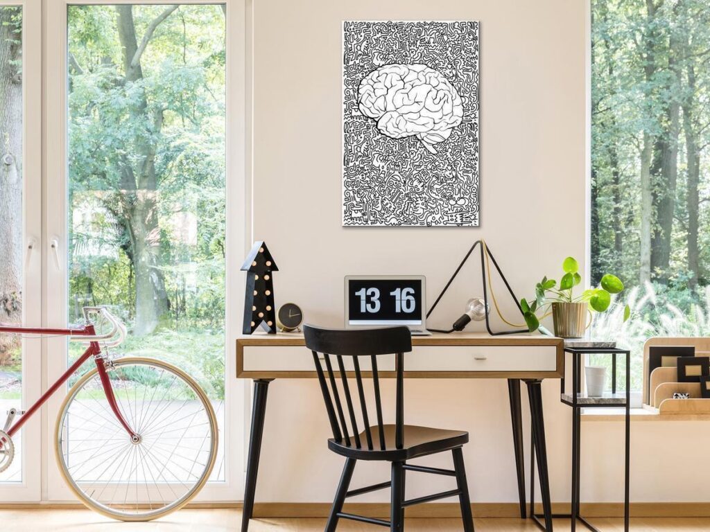 Schilderij - Pure Mind (1 Part) Vertical