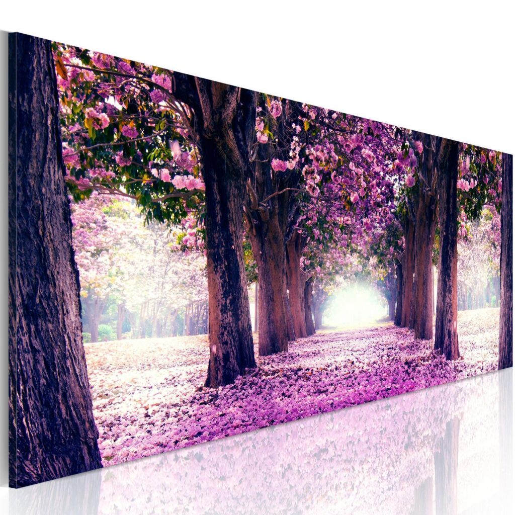 Schilderij - Purple Spring