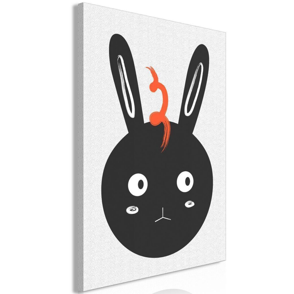 Schilderij - Rabbit Sees Everything (1 Part) Vertical - Afbeelding 2