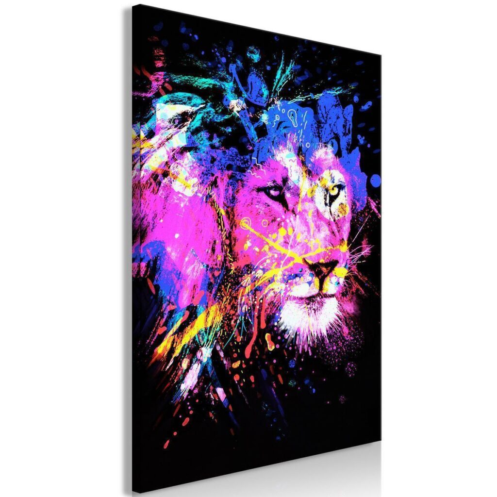Schilderij - Rainbow Mane (1 Part) Vertical - Afbeelding 2
