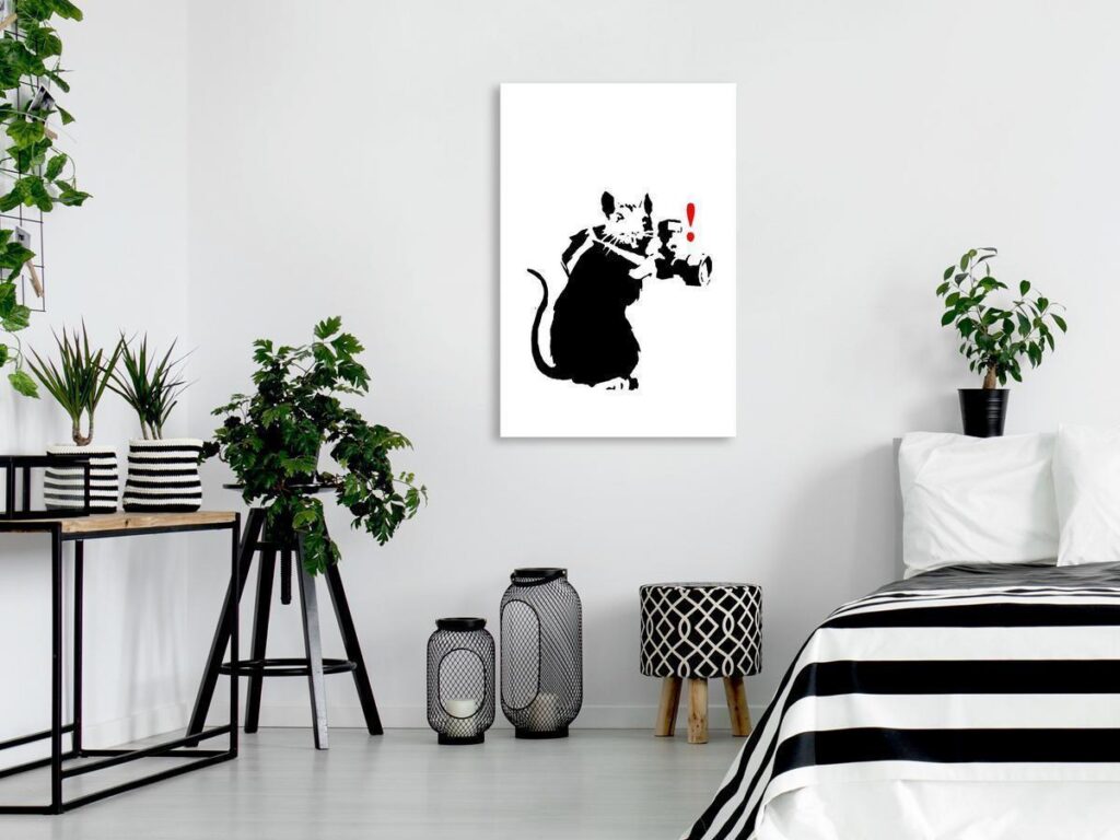 Schilderij - Rat Photographer (1 Part) Vertical